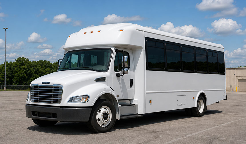 25-passenger minibus available for charter in Roanoke, VA